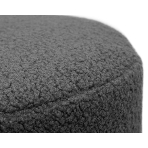 Пуф Nanno, темно-серое букле - фото 3