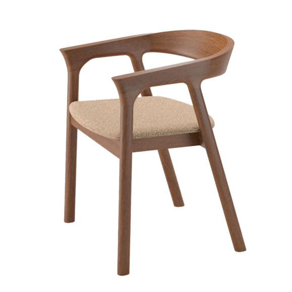 Стул Хейз 2, дуб антик, букле БЕЙДЖ Стул Хейз 2, дуб антик, букле БЕЙДЖ - фото 2