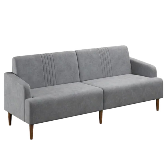 Диван Аномик, велюр, серый Диван Аномик, велюр, серый - фото 1