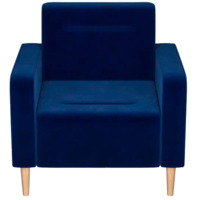 Фотография товара Кресло Папилла, велюр, синий от компании ChiedoCover.