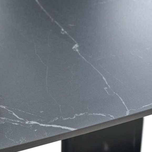 Стол BALDE 140 MATT BLACK MARBLE SOLID CERAMIC / BLACK - фото 11