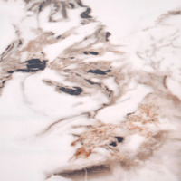 Фотография товара Стол обеденный Aureole, белый мрамор, черный от компании ChiedoCover.