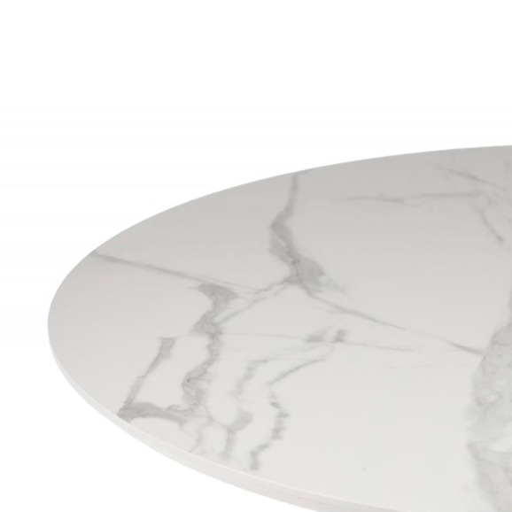 Керамический стол Нэнси 110 patagonoa bianco repose / золото - фото 5