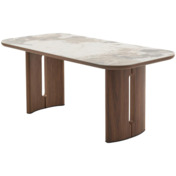 Фотография Стол BARK 180 цвет CA035, керамика / Орех Фотография товара Стол BARK 180 цвет CA035, керамика / Орех от компании ChiedoCover.