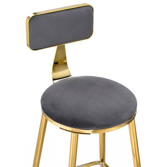 Стул Persi dark gray / gold - фото 5