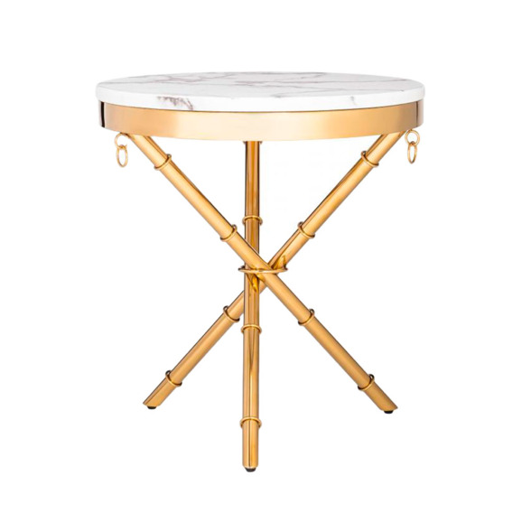 Журнальный столик Monika 50х55 marble / gold Журнальный столик Monika 50х55 marble / gold - фото 2