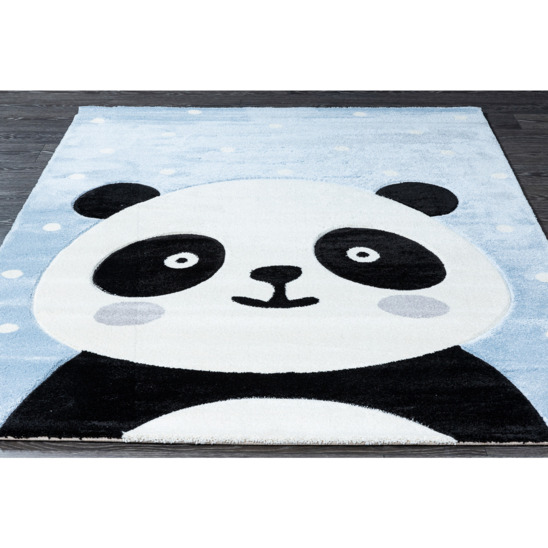 Турецкий ковёр синтетический MY LOVE панда, детский, голубой - фото 3