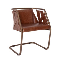 Настоящее фото товара Кресло Gefest, кожа натуральная Mora Atillio Spa, каркас бронза, произведённого компанией ChiedoCover