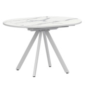 Фотография товара Стол раздвижной Лаки мини 900+300мм, лавант, белый муар от компании ChiedoCover.