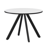 Фотография Стол нераздвижной Лаки мини 900мм, супер белый, черный муар от производителя ChiedoCover, картинка продукции, реальное фото товара Настоящее фото товара Стол нераздвижной Лаки мини 900мм, супер белый, черный муар, произведённого компанией ChiedoCover