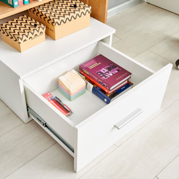 Стол письменный Bedrock, дуб золотой, белый - фото 7