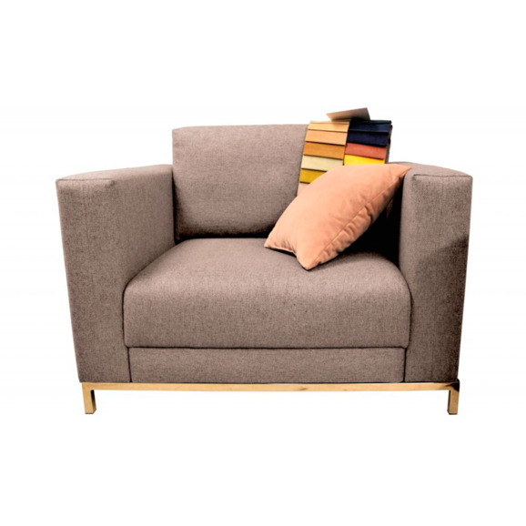 Кресло Марлоу, рогожка нептун 15, бежевое - фото 3