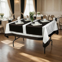 Фотография товара Комплект мебели и текстиля на 4 персоны, черно-белый от компании ChiedoCover.