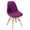 Настоящее фото товара Чехол Е06 на стул Eames, фиолетовый, произведённого компанией ChiedoCover