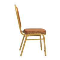Классический стул Хит 25мм - золото, коричневая корона