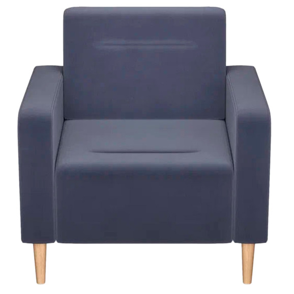 Кресло Папилла, велюр, серый Кресло Папилла, велюр, серый - фото 2