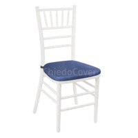 Настоящее фото товара Подушка 01 для стула Кьявари, 3см, кожзам синий, произведённого компанией ChiedoCover