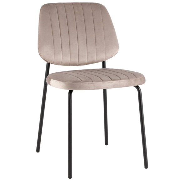 Стул обеденный Patrys, капучино, велюр Стул обеденный Patrys, капучино, велюр - фото 1