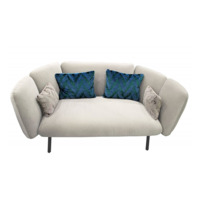 Настоящее фото товара Диван Гип двухместный, белый, произведённого компанией ChiedoCover