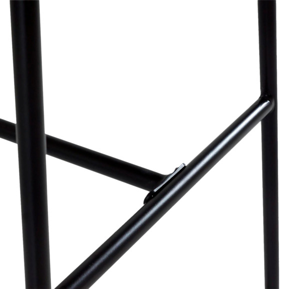 Стул барный ARIA, светло-серый, черный Стул барный ARIA, светло-серый, черный - фото 6