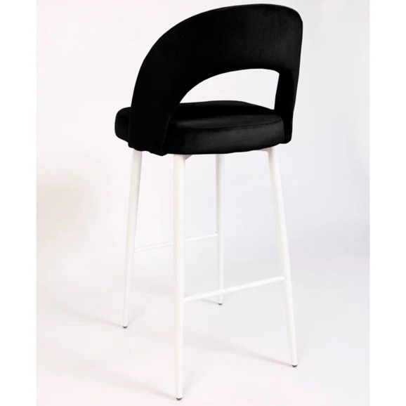 Стул Пиннате, барный, черный, белый, велюр - фото 5