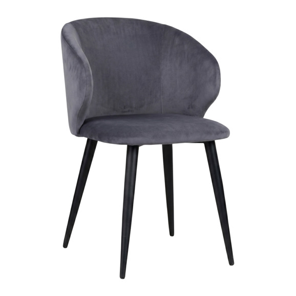 Стул Марк, велюр Реми 83, ножки металл черные - фото 1