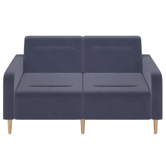 Диван Папилла, велюр, 162 см, серый - фото 2