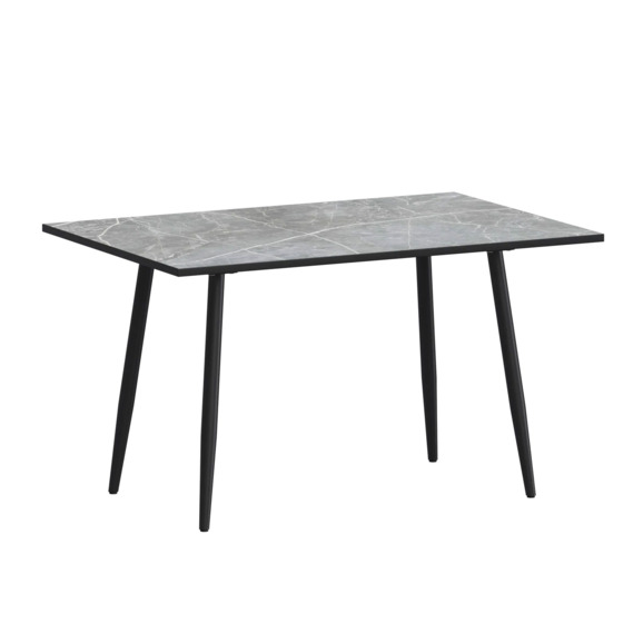 Стол нераздвижной Бетти 1200, фаерстоун, черный муар - фото 1