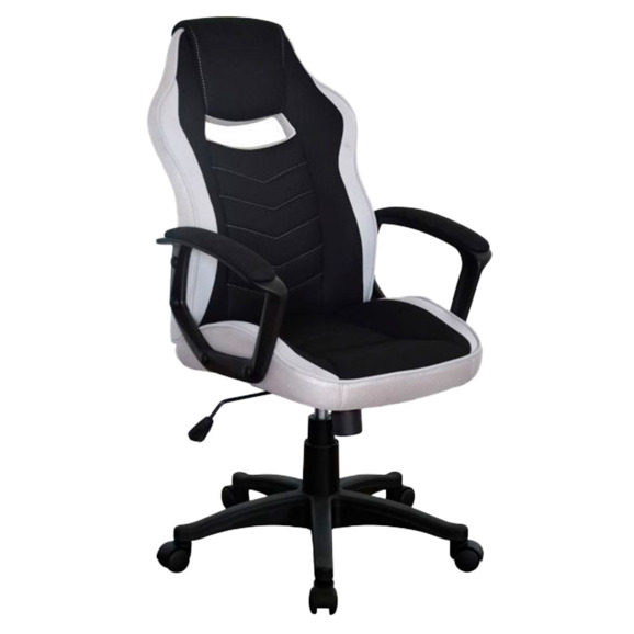 Кресло компьютерное Satin, черный, серый - фото 1