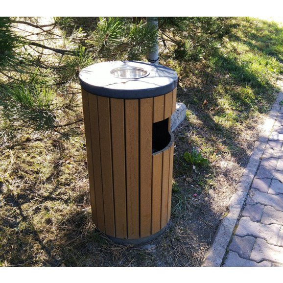 Уличная урна 9457 дерево - фото 4