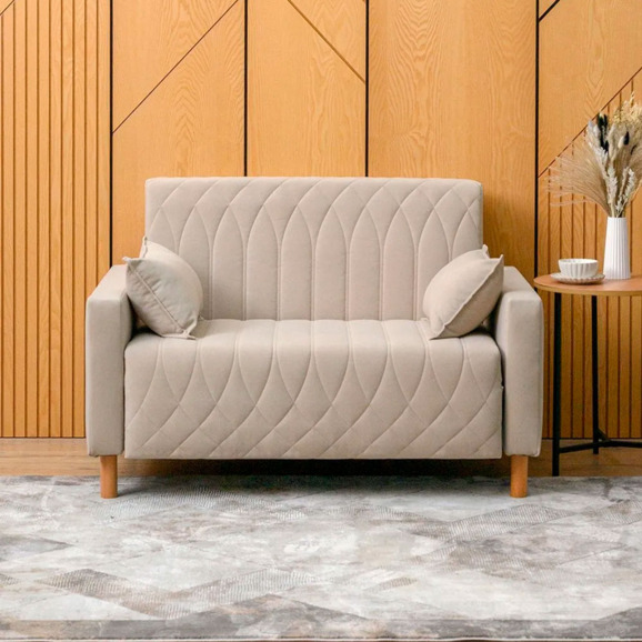 Диван-кровать Митчел Лео 122, светло-бежевый - фото 6