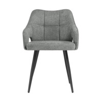 Фотография товара Стул на металлокаркасе Hera dark gray / black от компании ChiedoCover.