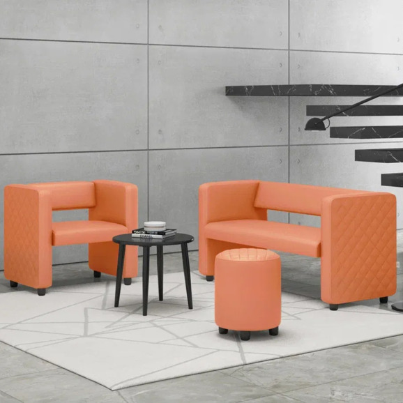 Кресло Тепал, экокожа, оранжевый Кресло Тепал, экокожа, оранжевый - фото 5