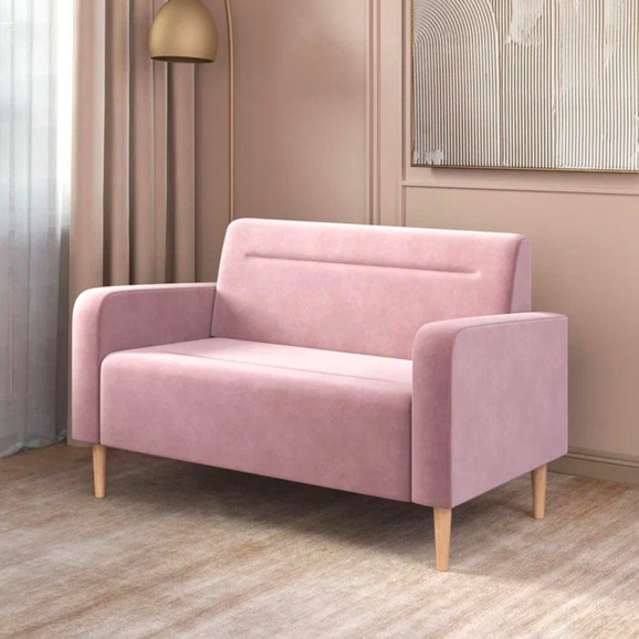 Диван Папилла, велюр, 132 см, сиреневый - фото 4