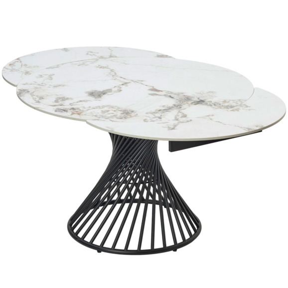 Стол BUENO 120 GLOSS GOLDEN JADE SOLID CERAMIC / BLACK - фото 8