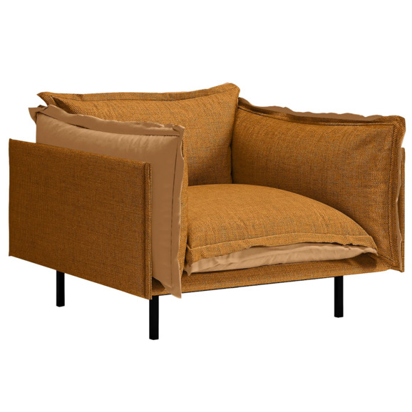 Кресло Barcelona, оранжевый, бежевый - фото 1