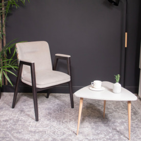 Фотография в интерьере товара Стул Bali, велюр Teddy 023, гобелен Леда, ножки бук морилка черная от компании ChiedoCover.