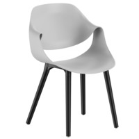 Фотография Стул Quill, светло-серый, черный от производителя ChiedoCover, картинка продукции, реальное фото товара Настоящее фото товара Стул Quill, светло-серый, черный, произведённого компанией ChiedoCover