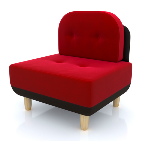 Кресло Рилто, красное - фото 3
