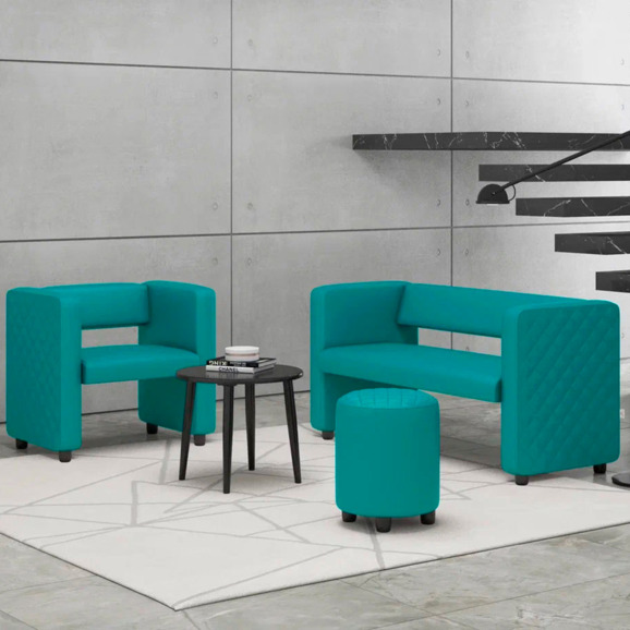 Пуф Тепал, экокожа, бирюзовый - фото 6