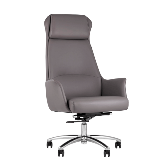 Кресло руководителя TopChairs Viking NEW, серое - фото 1