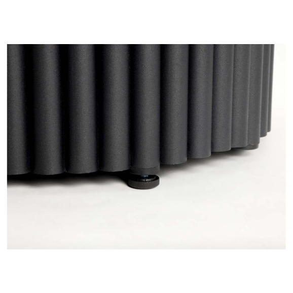 Керамический стол Барел 90 белый мрамор snow white / черный Керамический стол Барел 90 белый мрамор snow white / черный - фото 12