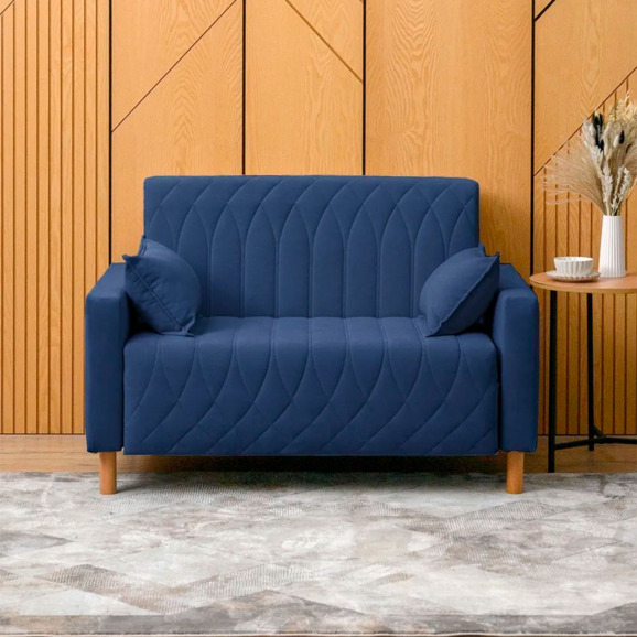 Диван-кровать Митчел Лео 122, синий - фото 6