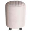 Пуф Тепал, велюр, серо-бежевый