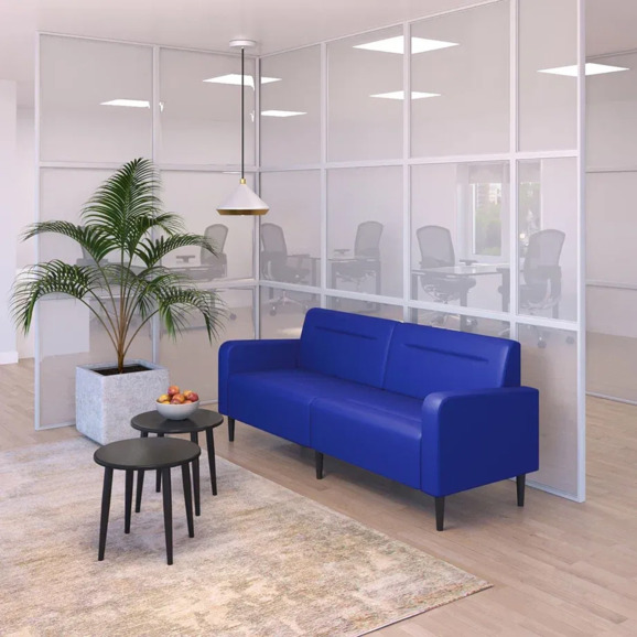 Диван Папилла, экокожа, 202 см, синий Диван Папилла, экокожа, 202 см, синий - фото 10