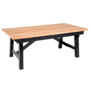 Фотография товара Стол обеденный Aureole, раскладной, дуб натуральный, черный от компании ChiedoCover.