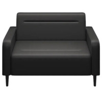 Фотография Диван Папилла, экокожа, 132 см, черный Фотография товара Диван Папилла, экокожа, 132 см, черный от компании ChiedoCover.