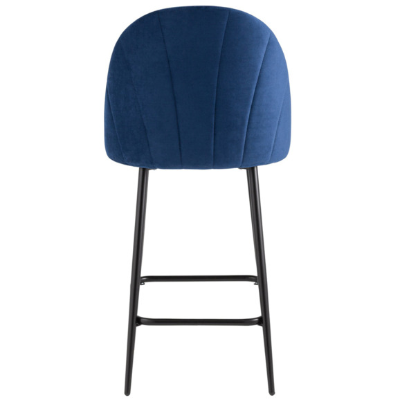 Стул полубарный Логан SN, велюр, синий - фото 4