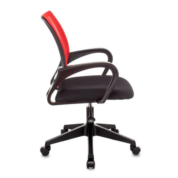 Кресло офисное TopChairs ST-Basic сетка/ткань красный - фото 2