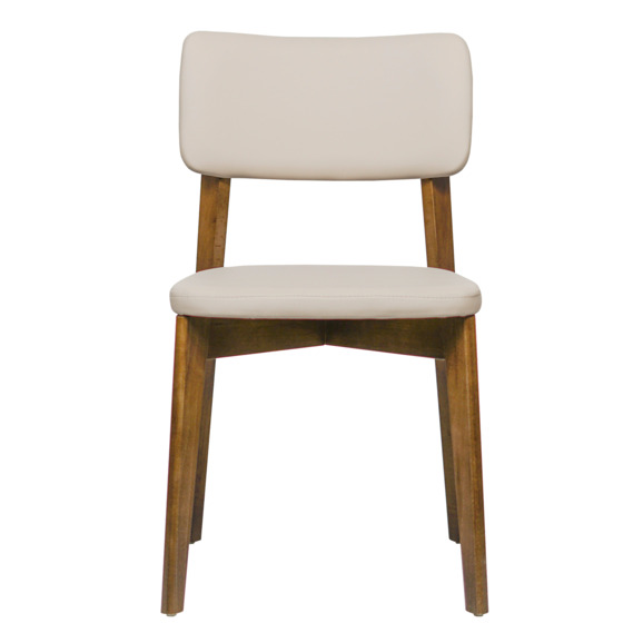 Стул Topas, экокожа Luxa almond бежевый, старинный орех - фото 5